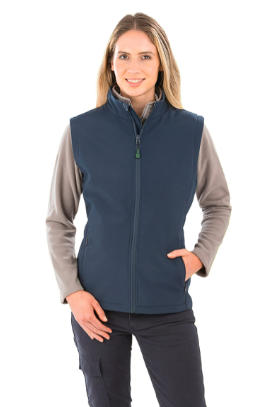 Chaleco softshell reciclado mujer